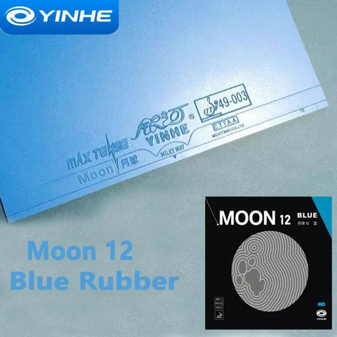 Blue Table Tennis Rubber 12 Pips-In Backhand with Astringent Sponge