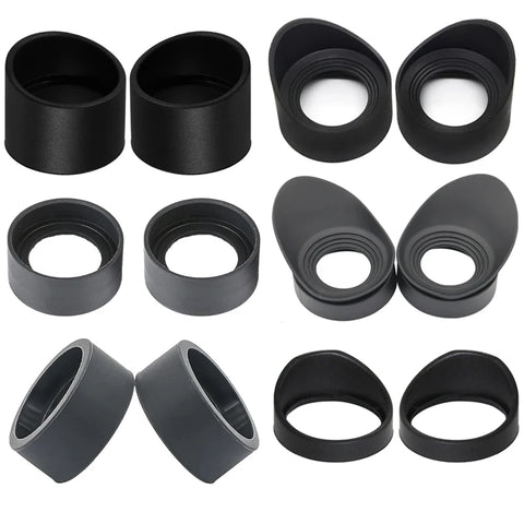 2-Pack 29-48mm Rubber Eyecups for Microscopes, Telescopes, Birdwatching Scopes - Eyepiece Covers & Shields