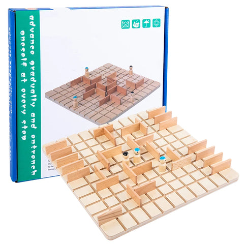Children's Educational Wooden Chess Board Game – Interactive Brain Training & Logic Development