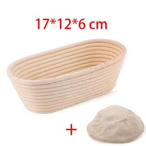 10" Oval Rattan Bread Proofing Basket for Sourdough Baking