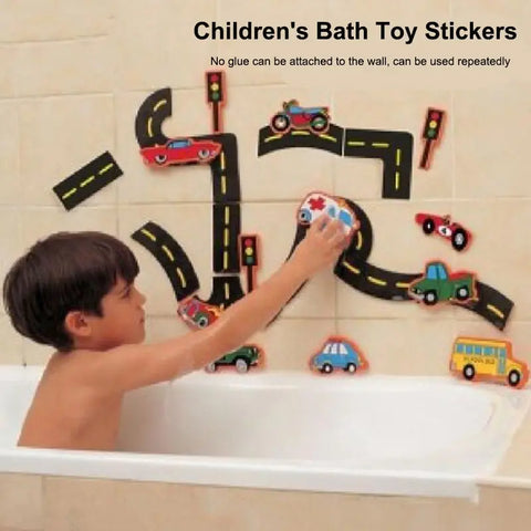 23-Piece Kids Bath Toy Set - Floating Puzzles & Play Mats