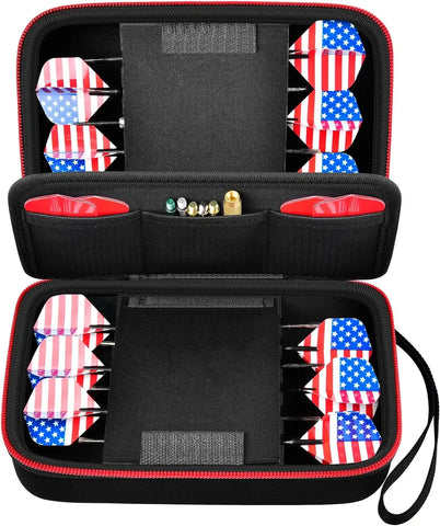Dart Case Holder Bag for 12 Steel/Soft Tip Darts, Storage Organizer, Holds 12 Darts & Tips (Cases Only)