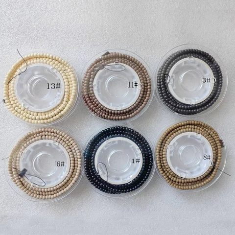 500pcs Pre-Loaded Nano Rings 3mm Silicone Beads for Hair Extensions