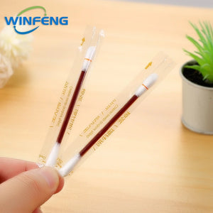100pcs Disposable Alcohol Swabs & Iodine Cotton Sticks First Aid Kit for Wound Cleaning Antibacterial Care