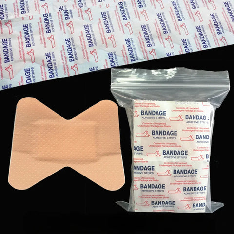 50pcs Fingertip Bandages - Skin Tone, Adhesive Wound Care Plasters for Sports & Travel