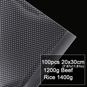 100pcs BPA-Free Vacuum Sealer Bags for Sous Vide and Food Storage