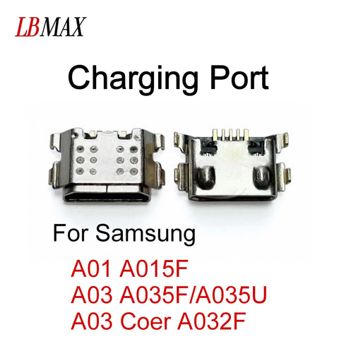 10-100pcs USB Charging Port Connector Dock Socket for Samsung Galaxy A01 A03 Replacement Repair