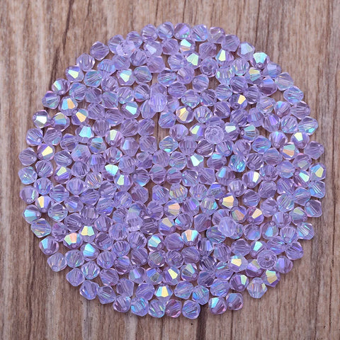 300pcs 4mm Bicone Crystal Beads for Jewelry Making Accessories