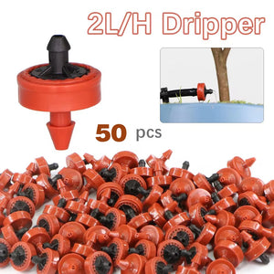 100-Piece Drip Irrigation Kit for Gardens - Efficient Plant Watering System