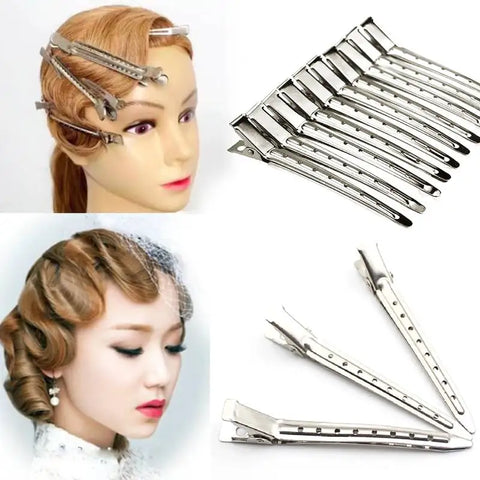 Hairdressing Metal Hair Clips Crocodile Hairpins for Curly Hair Salon Styling Barrettes