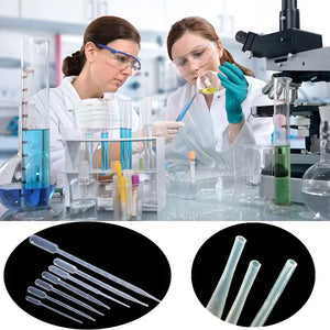 10 Pack Graduated Plastic Pipettes 0.2-10ml Disposable Liquid Droppers for Laboratory Use