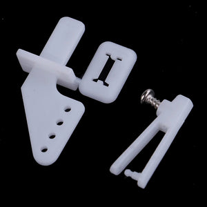 10-Pack 21mm Nylon RC Plane Control Horns for Rudder, Servo, Aileron, Elevator Parts
