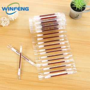 100pcs Disposable Alcohol Swabs & Iodine Cotton Sticks First Aid Kit for Wound Cleaning Antibacterial Care