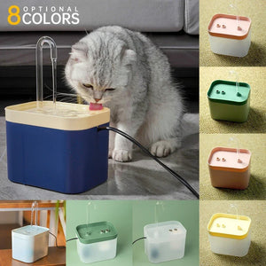 1.5L Quiet Pet Water Fountain with Smart Burnout Protection for Cats and Dogs