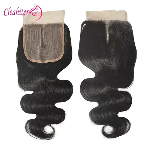 Body Wave Human Hair Lace Closure 4x1 T-Part Transparent Swiss Lace with Baby Hair, 1-5pcs Options