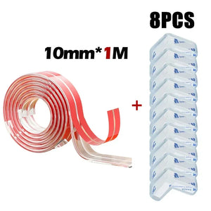 1-5m Self Adhesive Table Edge & Corner Protector Strip - Transparent Soft Bumper for Baby Safety
