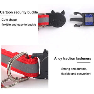 10-Pack Adjustable Cat & Kitten Safety Collars with Bells - Pet Collar Set