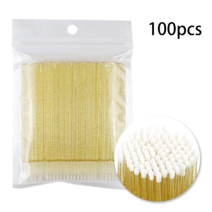 100 Pack Disposable Mascara Brushes for Lash Extensions & Makeup Application