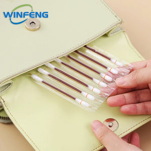 100pcs Disposable Alcohol Swabs & Iodine Cotton Sticks First Aid Kit for Wound Cleaning Antibacterial Care