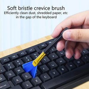 10-Piece PC Laptop Keyboard Cleaning Brush Kit - Dust Cleaner for Car, Phone, Shaver & Household Accessories