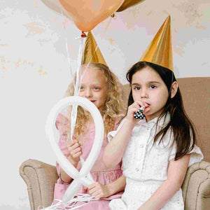 100-Pack White Balloons with Garland Strips for Wedding Party Decor Set