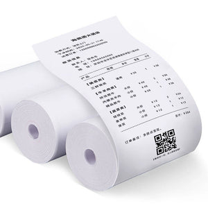 10 Rolls 57x25mm Thermal Paper for Kids Instant Print Camera - White Replacement Printing Paper Accessories