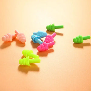 10 Pairs Silicone Noise-Reducing Ear Plugs for Sleeping, Sound Insulation, Anti-Snore, Comfortable Ear Protectors