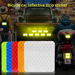 1-50pcs Safety Reflective Waterproof Tape High Visibility for Night Riding Walking and Cars