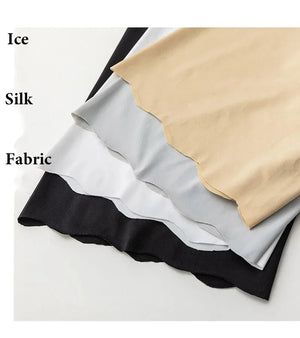 Women's Seamless Ice Silk High Waist Anti-Chafe Thigh Safety Shorts Plus Size Under Skirt Boxers Panties