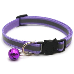 10-Pack Adjustable Cat & Kitten Safety Collars with Bells - Pet Collar Set