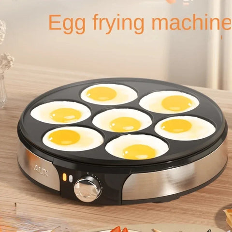 220V Multi-Hole Crepe Maker for Eggs, Burgers, Crepes & Omelettes – Perfect Breakfast Baking Pan