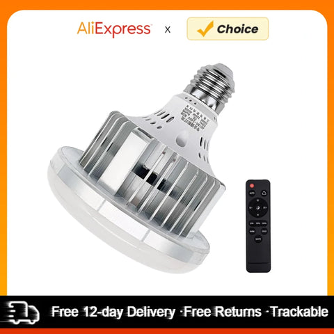 Adjustable 85W LED Light Bulb 3200K-5500K E27 Energy-saving with Remote for Photography Studio