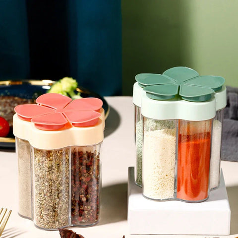 Camping Spice Jar Set for BBQ & Outdoor Cooking - Salt & Pepper Shakers with Lids