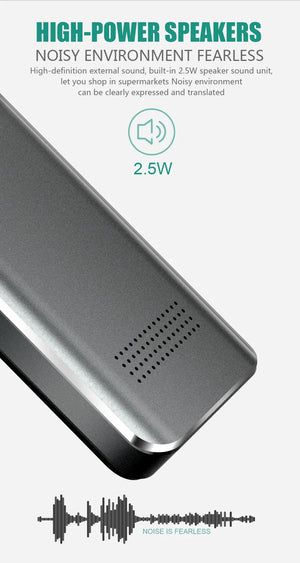 Instant Translator Device with 137 Languages, Real-Time Voice & Text Translation, 16 Offline Supported