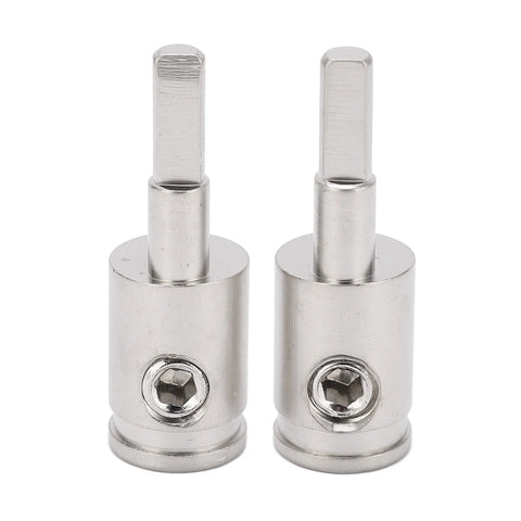 2-Pack Car Speaker Wire Gauge Reducer 4ga to 8ga Amp Input Adapter Brass Amplifier Terminal Connector
