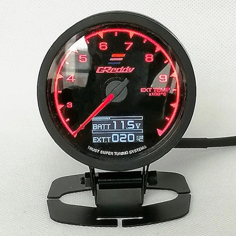 7-Color Car LCD Digital Display Gauge: Turbo Boost, Water Temp, Oil Temp/Press, Fuel Pressure, Air Fuel Ratio, Racing Meter