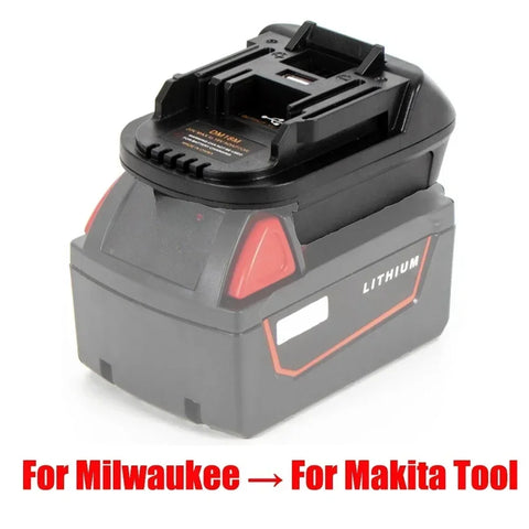 Battery Converter Adapter 18V Milwaukee to 20V Dewalt Li-ion, Compatible with Makita BL1830 BL1850
