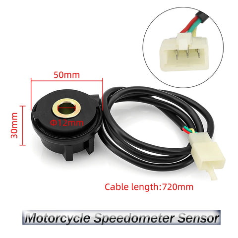 12V Digital Motorcycle Speed Odometer Sensor Cable - Durable Wire Replacement Accessory