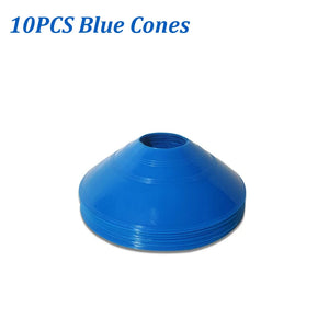 10 Pack Agility Training Cones with Carry Bag for Soccer, Football, Basketball Drills
