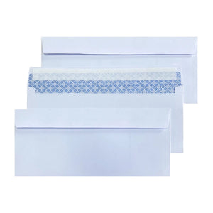 10-100pcs White Self-Seal Business Envelopes #10, Holds A4/Bills/Invoices, Secure Windowless Design