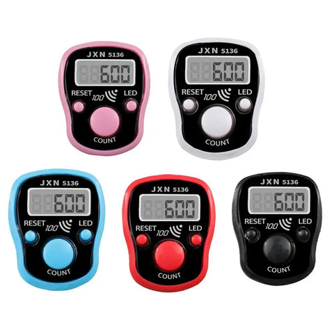 Digital Tasbeeh Counter: Handheld LCD Finger Bead Timer Tally Clicker