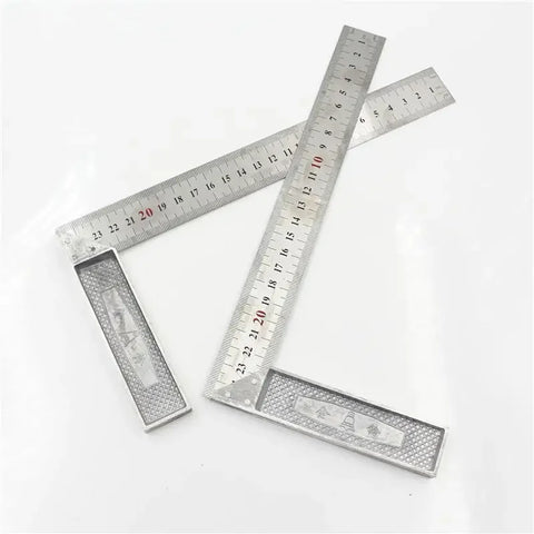 Aluminum Handle Steel Square Ruler 250/300mm with Angle Measurement