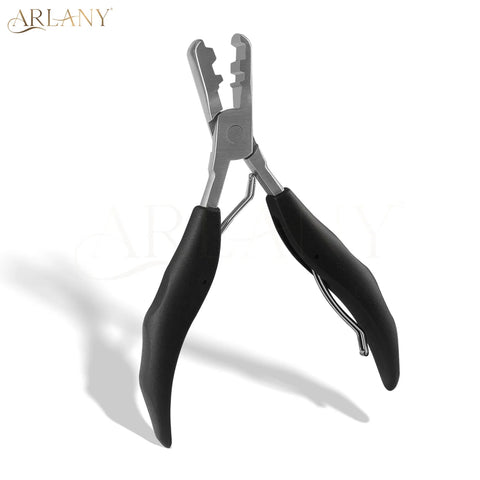 Flat Keratin Bond Crusher Pliers for Pre-Bonded Hair Extensions - Steel Hair Extension Application Tool