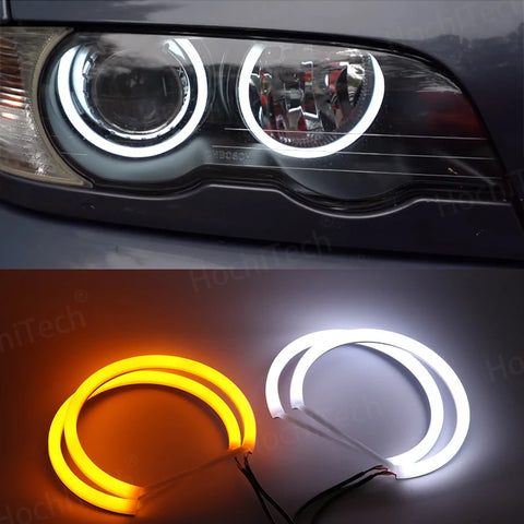BMW E46 3 Series 1998-2005 LED Angel Eyes Halo Rings Daytime Lights 316i 318i 320d 323i 328i 330i 325xi 330d