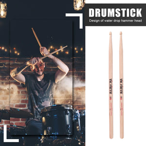1-10 Pairs Drumsticks Mallets 5A/7A Jazz Percussion Sticks, Consistent Weight, American Hickory Classic