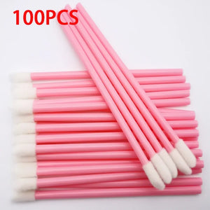 100-Pack Disposable Lip Gloss & Mascara Wands - Makeup Applicator Tool Set