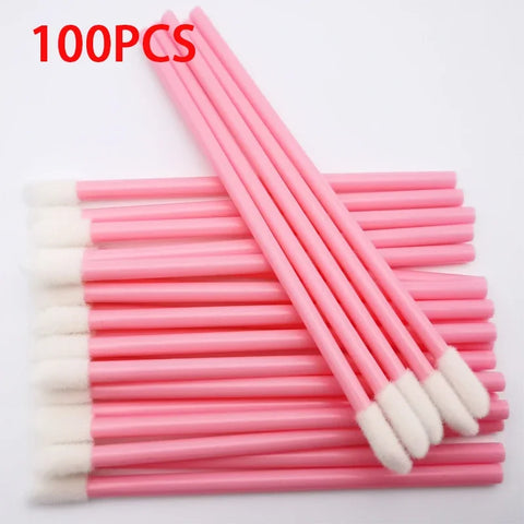 100-Pack Disposable Lip Gloss & Mascara Wands - Makeup Applicator Tool Set