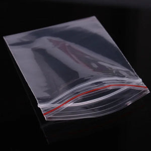 100 Pack Freezer Safe 50 Micron Ziplock Bags, Food Storage for Snacks & Cookies