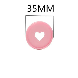 100pcs 35mm Love Binding Rings Loose-leaf Notebook Mushroom Disc Notepad Buckle