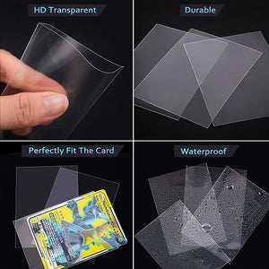 100-Pack Card Sleeves for Trading Cards, ID, Photos - Pokemon Protection